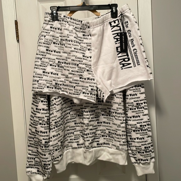 Spirit Jersey Pants - Women’s two piece spirit, jersey size, large shorts and matching sweatshirt